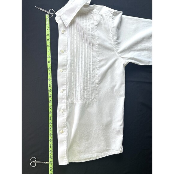 Marc Ecko No. 72 Time Square NY Mens Large Button DN Dress Shirt Skull Tuxedo - Picture 2 of 14